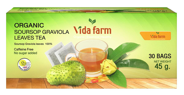 Organic Soursop Graviola Leaves Tea Pack of 30 Bags