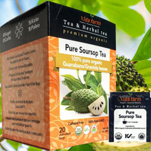 vidafarm - Pure Soursop Tea made with Pure Graviola Leaf- Guanabana Leaves- 20 Organic Tea Bags Moksha Ayurveda